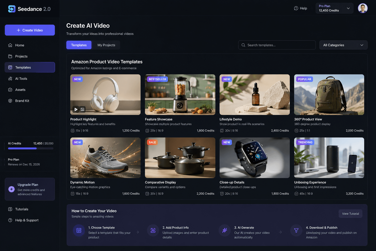 Example Amazon Seller Central style business reports dashboard for sessions and sales after a listing video update