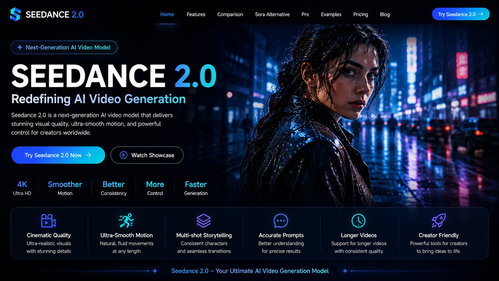 Seedance 2.0 official website overview — version timeline (1.0 → 1.5 Pro → 2.0), official access channels (Volcengine API, Higgsfield, seedance2-video.com), and credit pricing.